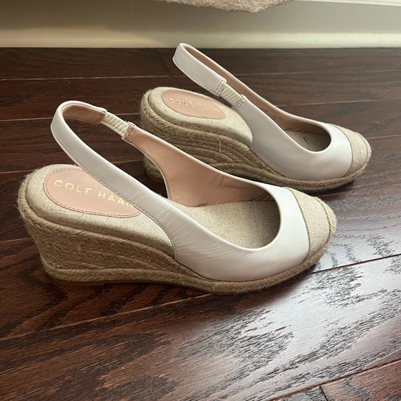 Cole Haan Cloudfeel Espadrille Sling Back Wedge - Picture 2 of 3